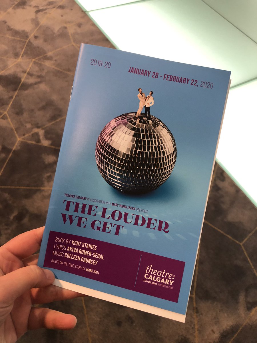 thisismandi1's tweet photo. I saw @TheLouderWeGet at @TheatreCalgary last night. I was completely blown away by this production. I wish it was still playing so I could see it again 🏳️‍🌈 https://t.co/Vz9DJqDuXJ