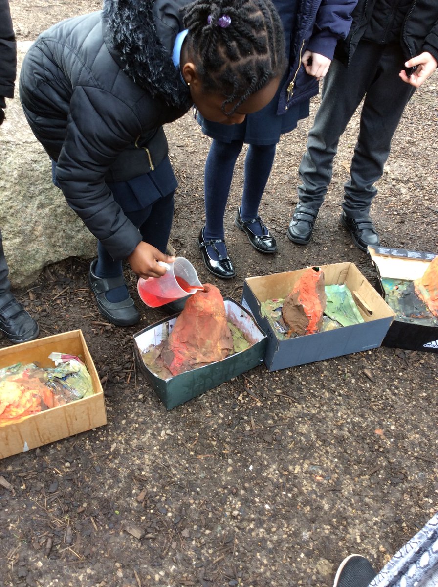 StJohnsCPrimary's tweet photo. Last term, Year 3 thoroughly enjoyed investigating volcanoes, discovering how Tsunami's occur and why earthquakes happen. During the last week of term, the children made their volcanoes erupt! #stjohnsway #temors #volcanoes #cornerstones #geography #science https://t.co/K8ouYmnrI5