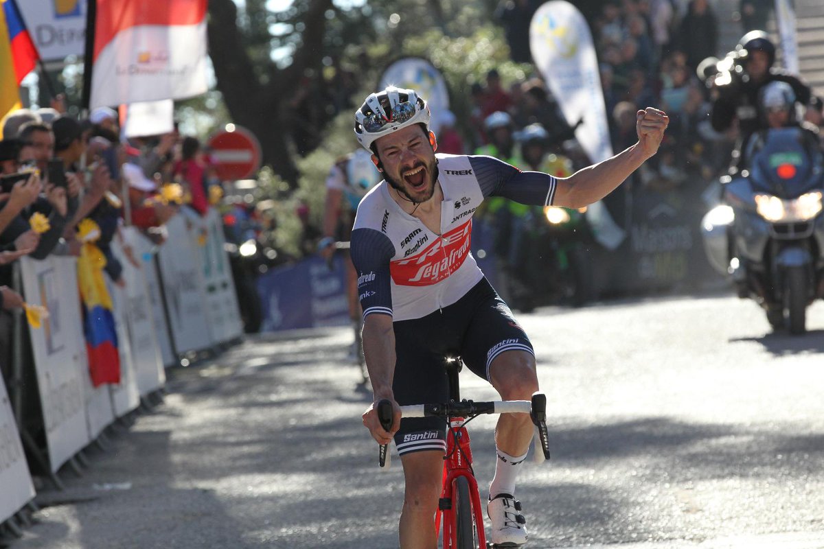 LidlTrek's tweet photo. We are so happy for this guy!!  🤗

For five years, @JulienBernard17 has been an incredibly hard-working and selfless teammate, and today he got what he deserves - his first pro win!👇

#TourDuVar #tourduhautvar #Tour0683 https://t.co/dkyukSB8MW