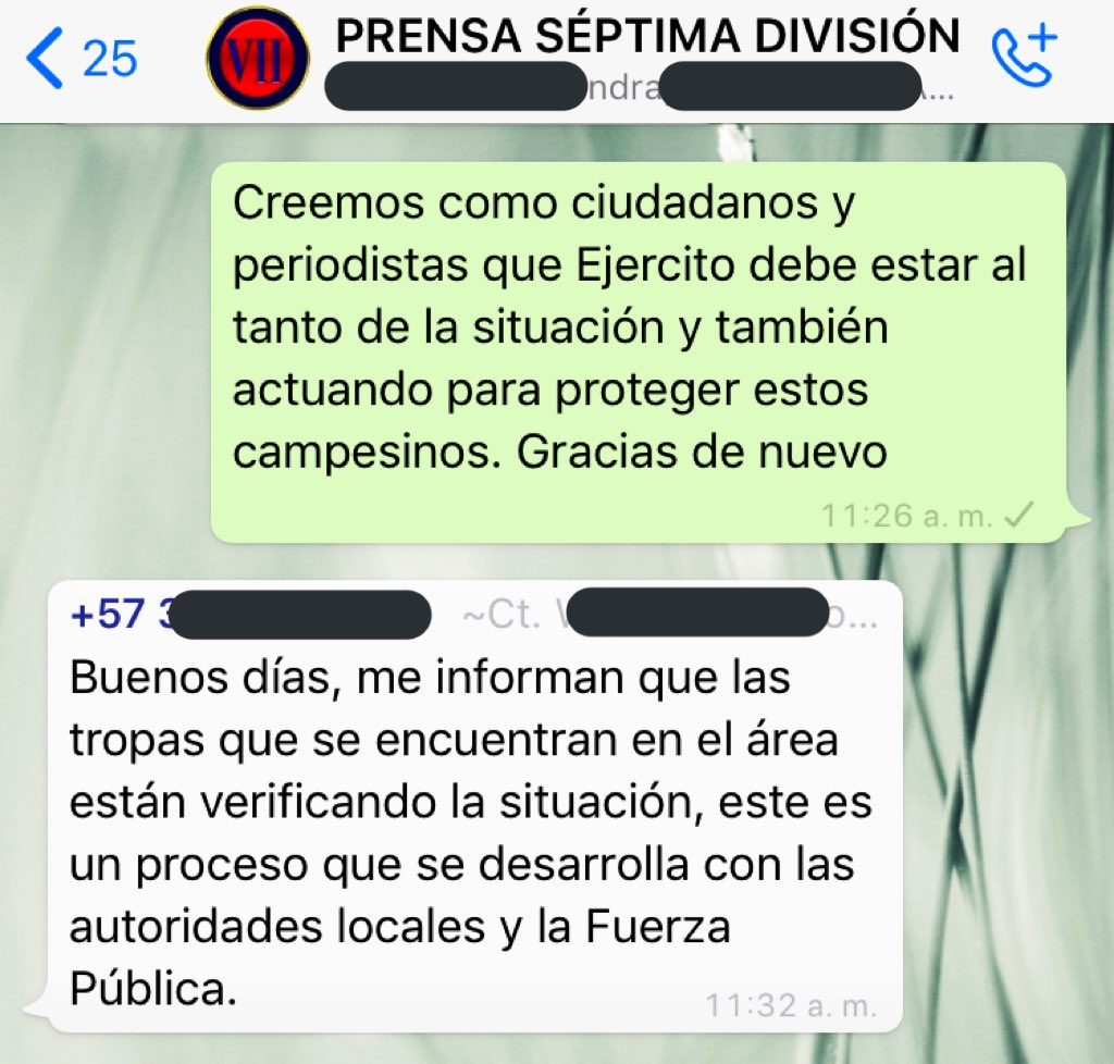 katalinavasquez's tweet photo. Hace casi un mes consulto a @DefensoriaCol qué piensa y qué hace con respecto a grave situación en Ituango. Hoy se desplazan familias de 12 veredas pero ni ellos ni Ejército logran confirman. Dizque no saben nada. ¿En manos de quien estamos? ¿Quién protege a campesinos? 🥴 https://t.co/0pPkJyWlAK