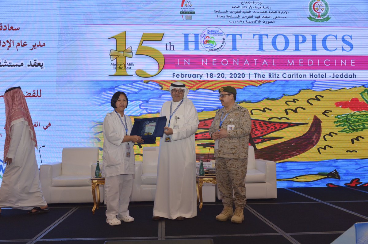 KFAFHneo's tweet photo. The Best NICU Nurse Award 2020 🥇
Our hearty congratulations to Miss Rosalie Baladad 🏆🏆🏆
Well deserved  👏🏻👏🏻
@KfafhP @N_Alkafi @AlmazroeeAsmaa @AfrMouhamed @Dr_RaniaAljeaid @Dr_Maan002 #15thHotTopics #HotTopics15 #KFAFH #Pediatrics https://t.co/X7geYyRunK
