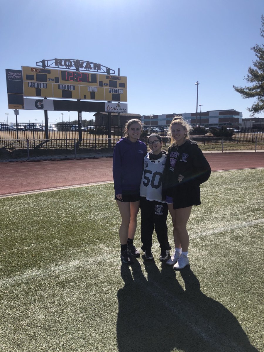 Lady Lions 🦁 @ Rowan 7v7! Every little extra counts to be prepared for season! Great job ladies! 💜🦁🥍👏 #LadyLionsLax #WorkHardEveryDay #2020Season