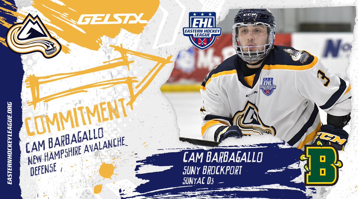 EHL_Hockey's tweet photo. ๐จ@GELSTX Commitment๐จ
Barbagallo Commits to SUNY Brockport
Avalanche Defenseman Set to Join Pair of Teammates this Fall
๐- https://t.co/aIa5Sg3I07
#Eshow | #PathToCollege https://t.co/iyvw3r0Zwv