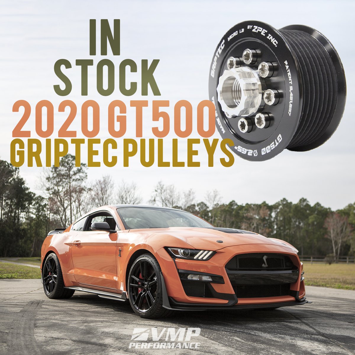 Prevent belt slip and give your 2020 GT500 an increase in boost with GripTec pulleys - now available at VMP!⁠

ow.ly/GFKz50ysVHl