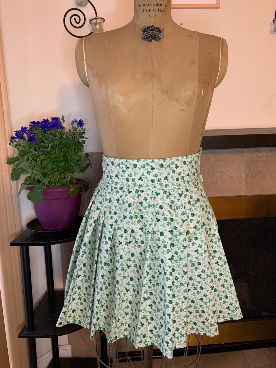 Excited to share the latest addition to my #etsy shop: Le Shamrock Pleated Skirt for St. Patrick's Day- 100% Cotton etsy.me/2PgckfS #clothing #women #skirt #pleats #pleatedskirt #shamrock #stpatricksday #patrick #irish