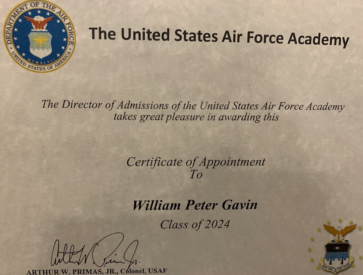 Northern Cyclones Ar Twitter Willgavin19 Received His Official Certificate Of Appointment From The Air Force Academy Before Today S Ncdc Game Presented By Cyclonesjrcoach Usphl Clonesdoingclonethings Https T Co Kbzig0oqvp
