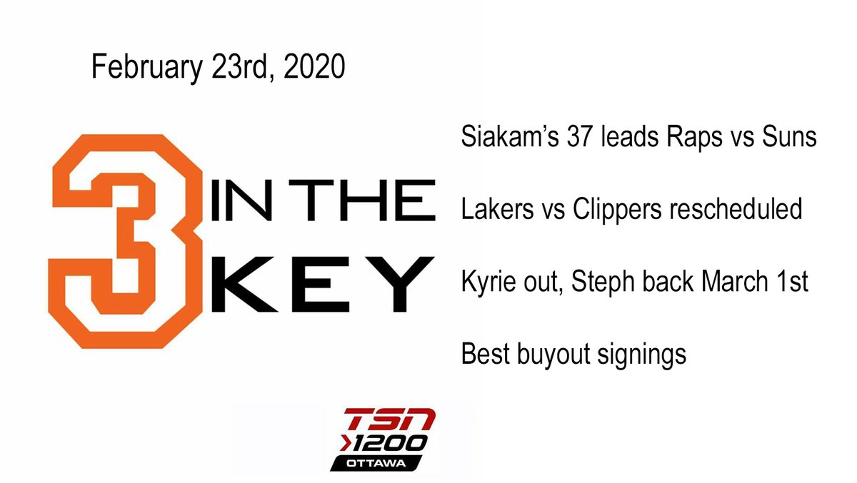 the3inthekey's tweet photo. #3InTheKey on @TSN1200 is back for post All-Star break, pre playoffs basketball!!
Kawhi looks frustrated with his @LAClippers while the @Raptors continue their impressive play. 😂
TUNE in LIVE: https://t.co/0z0DYP88mF https://t.co/TjcIGlUOB5