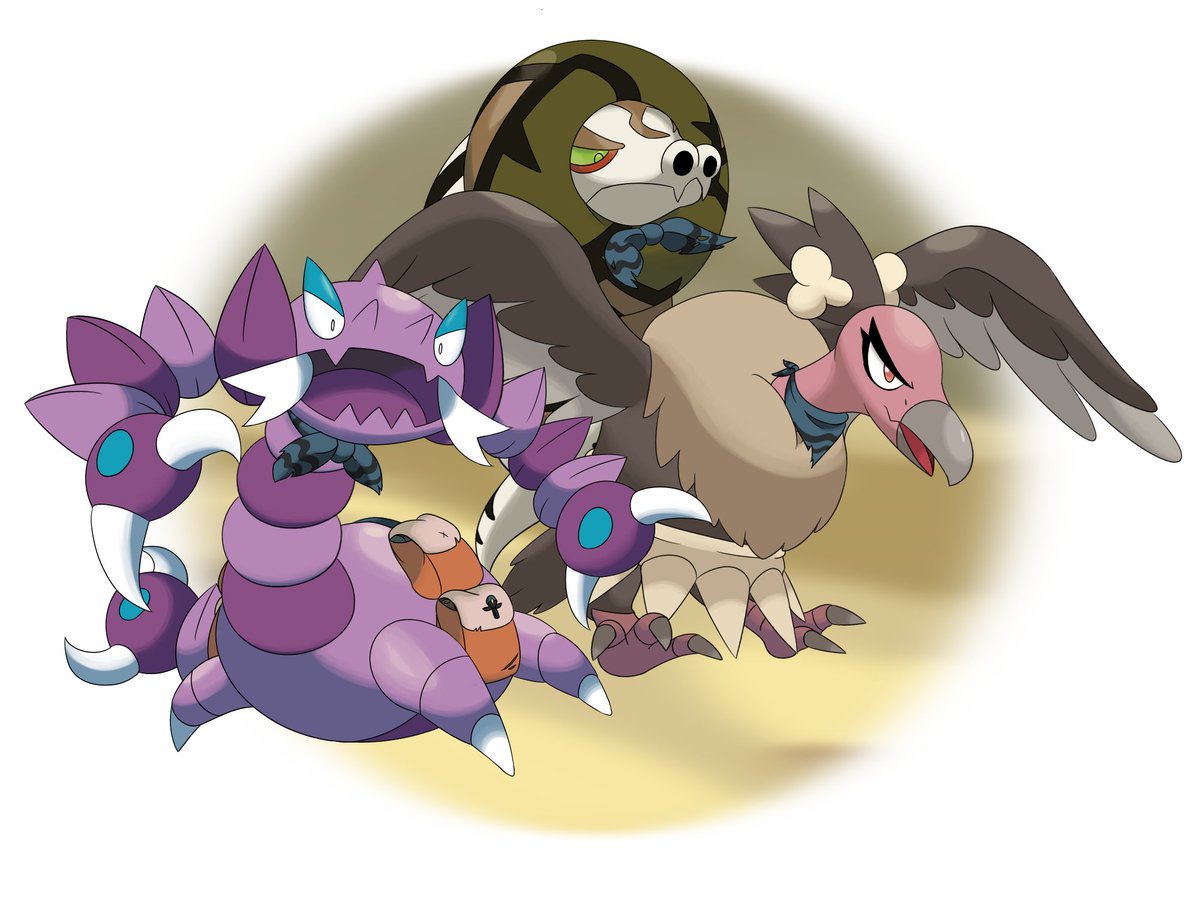 ShiverStarUltra's tweet photo. #MigawariDX

Meet Team Oasis, the seasoned squad specialising in jobs in arid lands.

Featuring the rowdy Crux, the cunning leader Mortimer and the feisty Claudia, they are second to none when it comes to tracking down outlaws and rescuing Pokemon in deserts.

#Pokemon https://t.co/M6KA5SjBOf