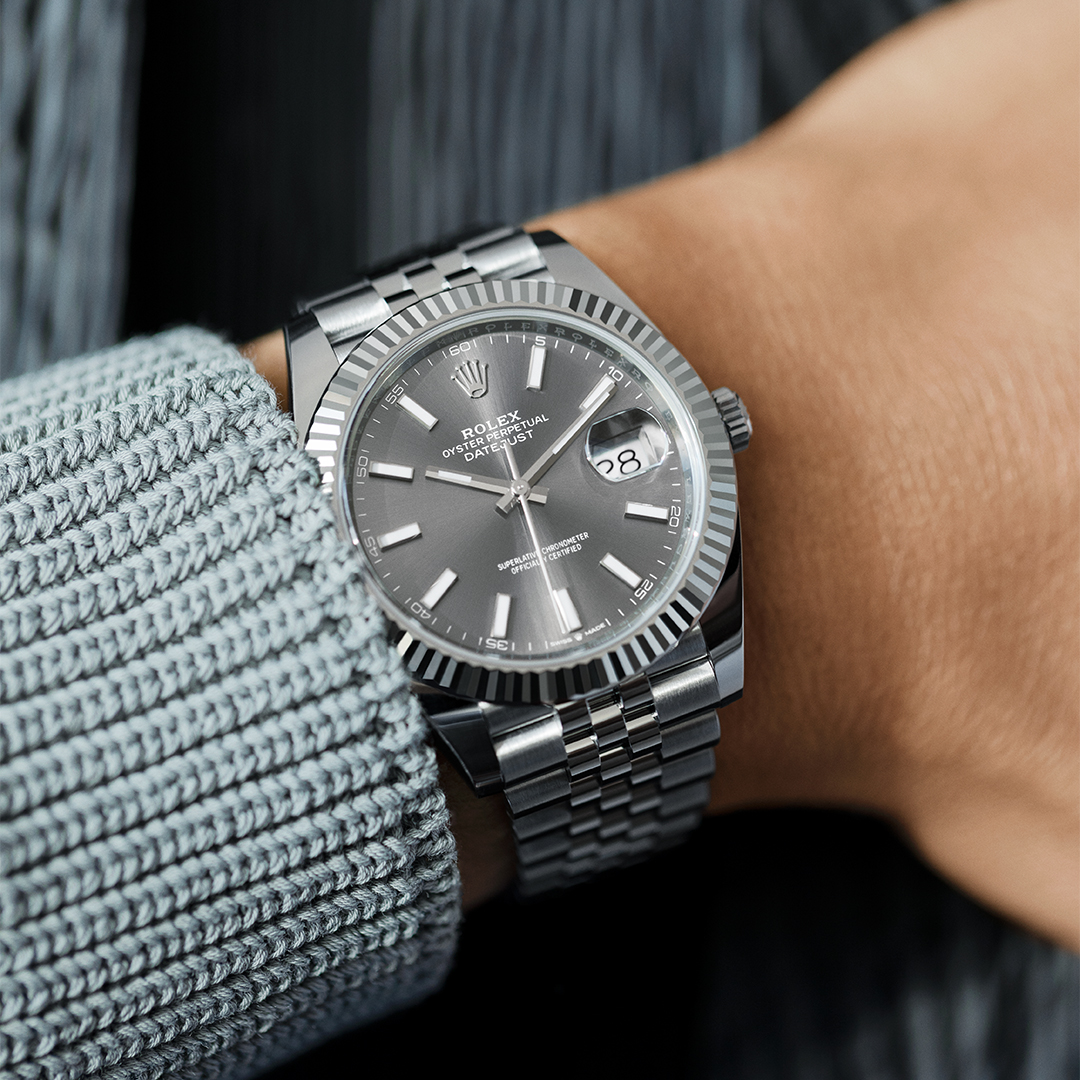 datejust 41 grey dial