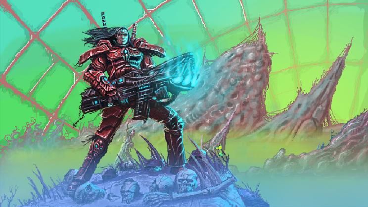XboxAddicts's tweet photo. Valfaris - Review

https://t.co/1VCNG9uoyk

Raise those horns and rock out to some punishing Contra-like Valfaris

@ValfarisGame @BigSugarGames @stagecs @MrAwolf @Spiroceras @BastardCity #Valfaris #ValfarisGame #FullMetalMode #IndieGame #IndieDev https://t.co/svyjWFhXuB