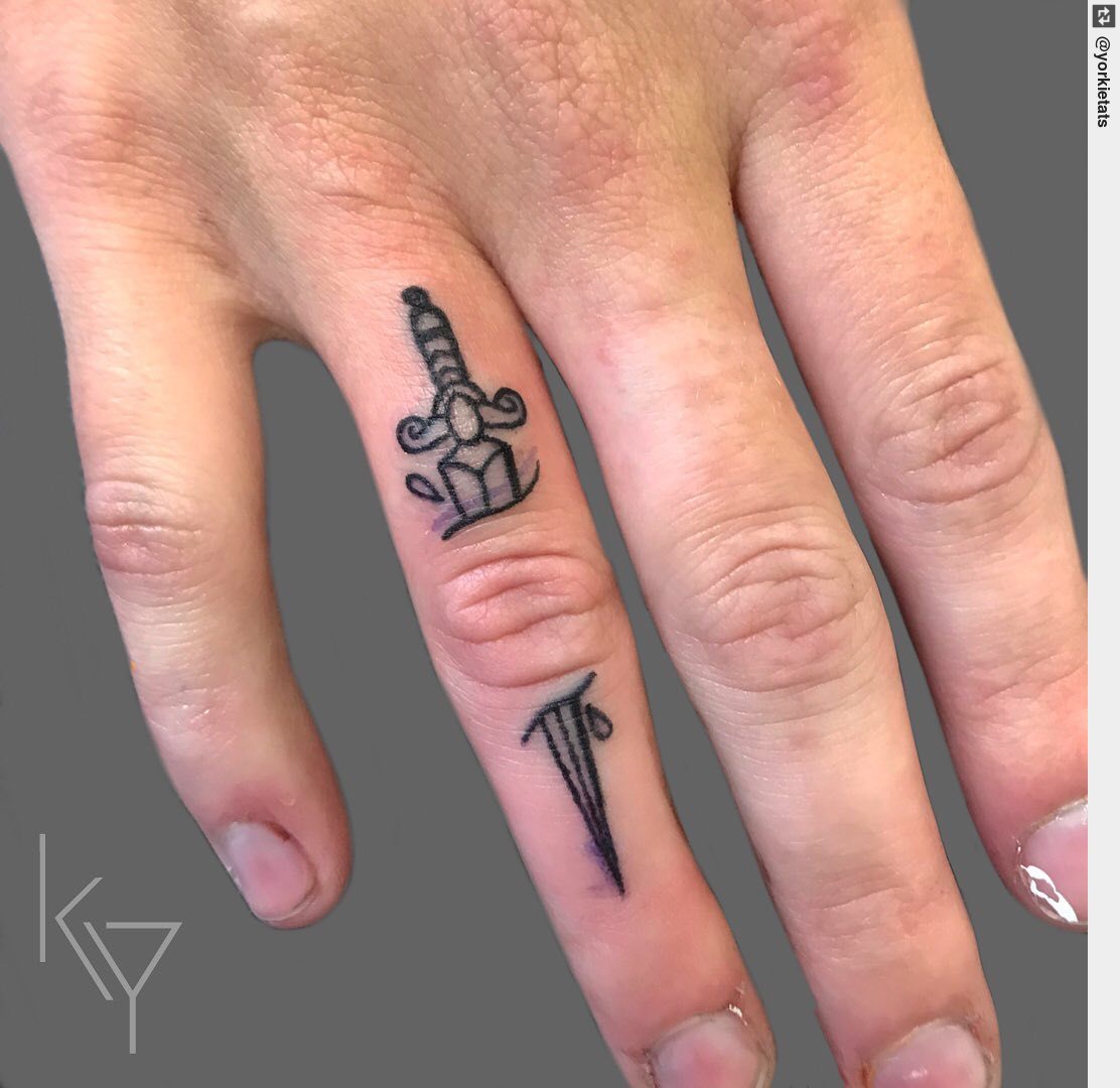 Simply Inked New Small Dagger Temporary Tattoo