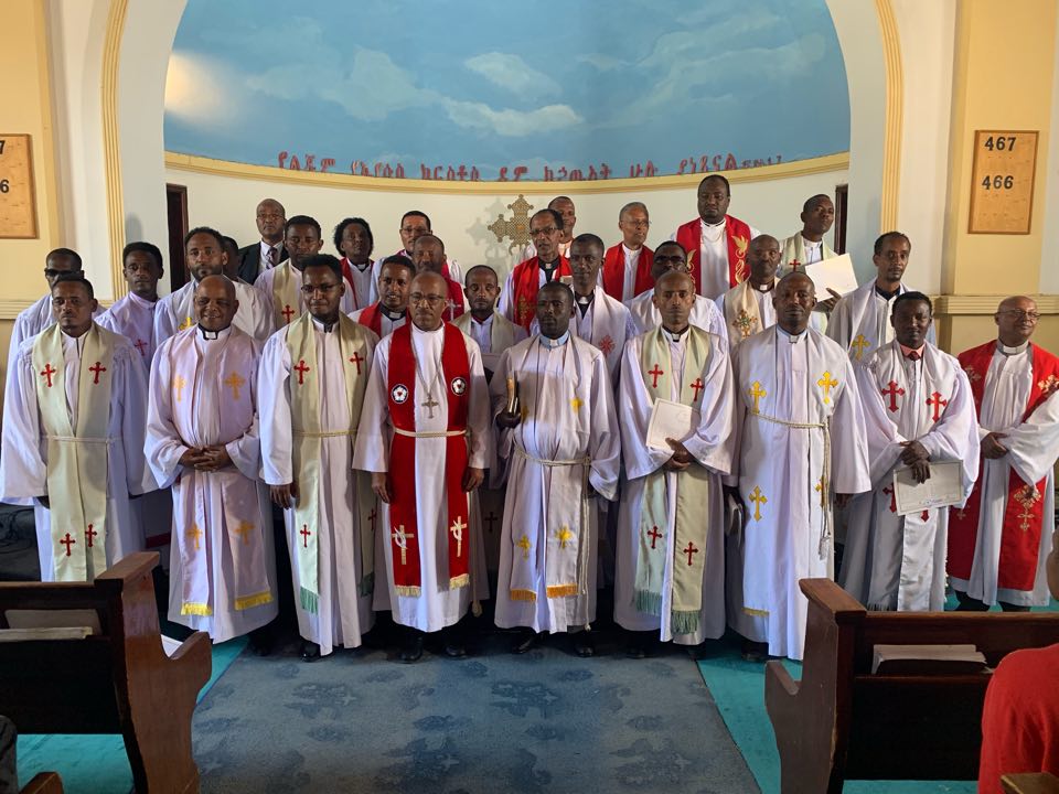 EECMY DMT Director Rev. Dr. Lalissa Daniel preached at the ordination of 18 new reverends at A.A. Mekane Yesus Congregations. He encouraged them to follow Jesus in all they do; "The one who follows, will bring followers, and the one who is a disciple will make disciples." #EECMY