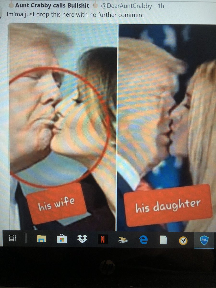 ProudNannaJ's tweet photo. I literally feel sick at this. Vile Man 🤢🤢🤢#TrumpPerv #TrumpIvanka #TrumpNotFitForOffice https://t.co/4Wjn2NfuRa