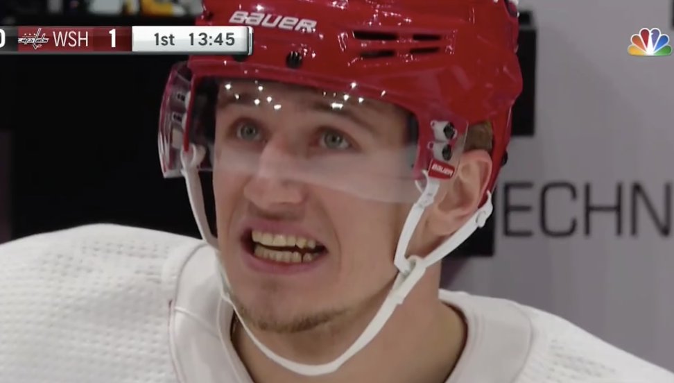 youripides's tweet photo. jakbub vrana, the human emoji: 😬 https://t.co/MmLIeGYjiE