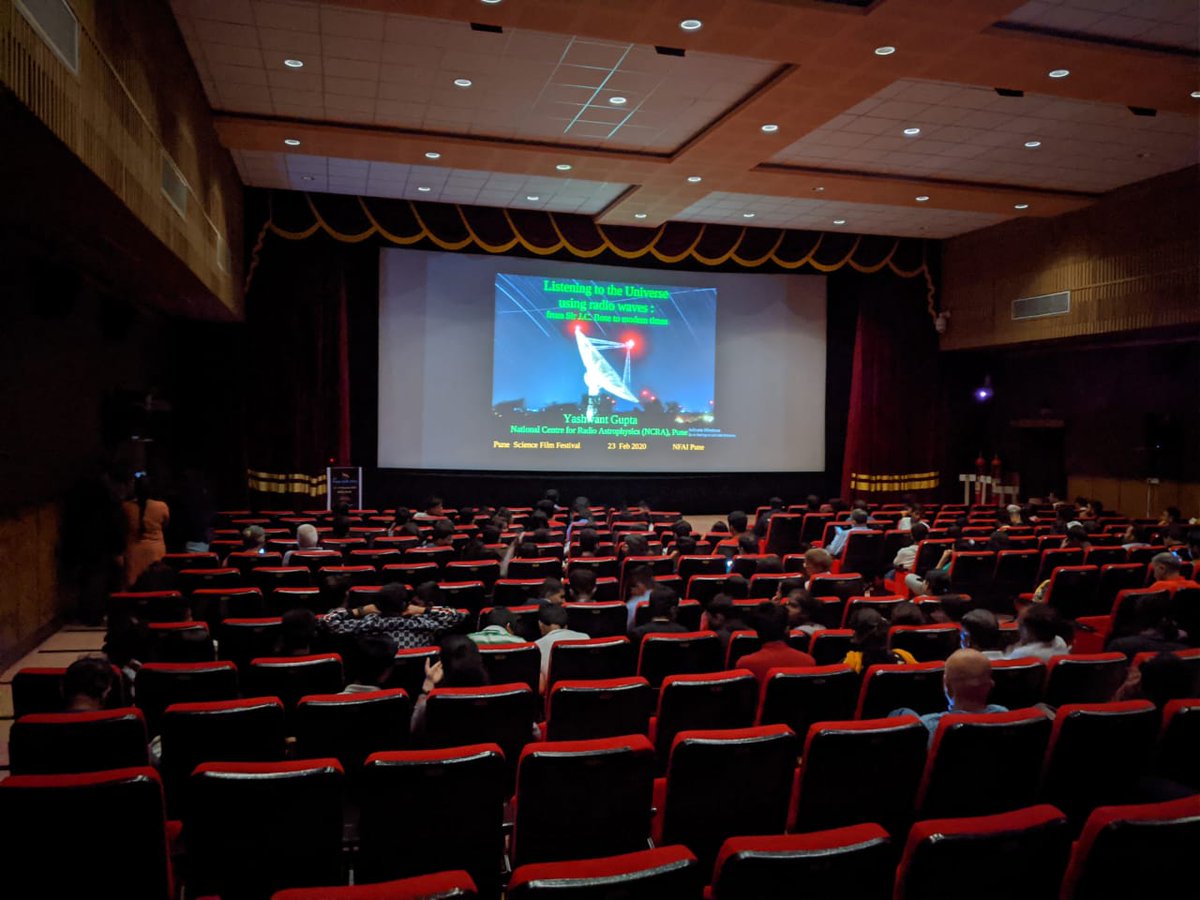 mitali_inamdar's tweet photo. Closing talk by @yash_gupta_1962 Prof Yashwant Gupta on 'Listening to the Universe'. Thank you sir for enlightening us about the universe beyond the visible range. @sanshodhanindia
@nfai @NCRA_Outreach #PuneSciFifest #PSFF #SETI #astrophysics #physicts #scienceoutreach https://t.co/zoHkvOPOEP