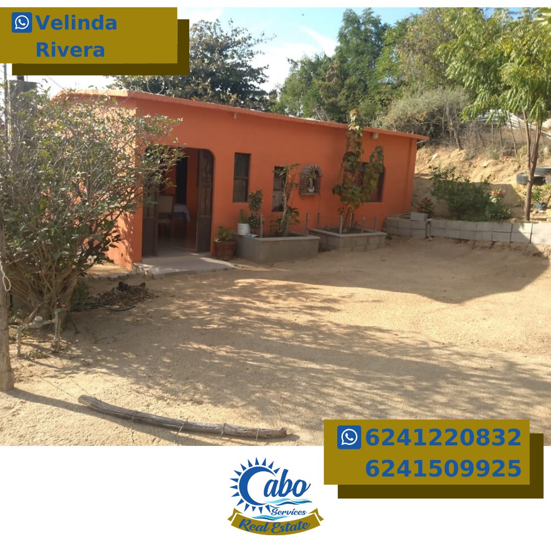 CaboEstate's tweet photo. SE VENDE CASA EN SANTA ANITA SJC‼
Se VENDE Casa con terreno muy amplio 3recamaras 1baño grande
Sala Comedor Cocina
Patio muy amplio terreno atrás adelante y a los lados
100M2 de construcción
411M2 terreno
Muy cerca de la carretera Transpeninsular
💲1'070.000 https://t.co/nTPvkmvvD1