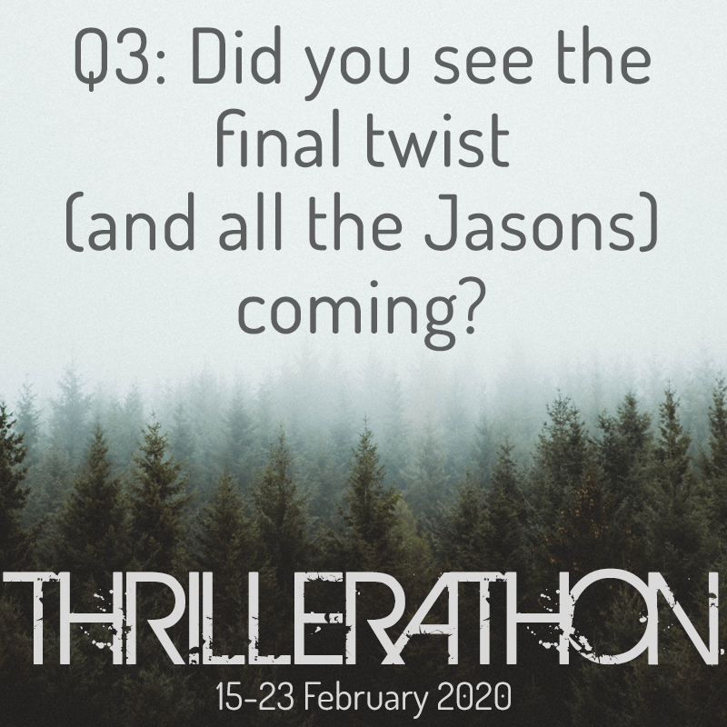 thrillerathon's tweet photo. Q4: So....that last twist?? #ThrillerAThon https://t.co/1HTp9kspk1