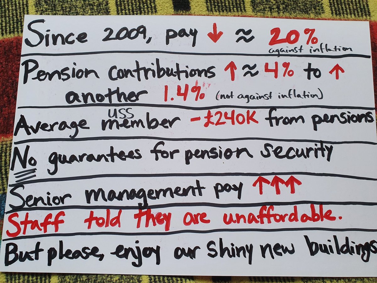 UCUSOAS's tweet photo. Why we strike (thanks to #keeleucu) #ucustrikesback https://t.co/5DPuyILPfb