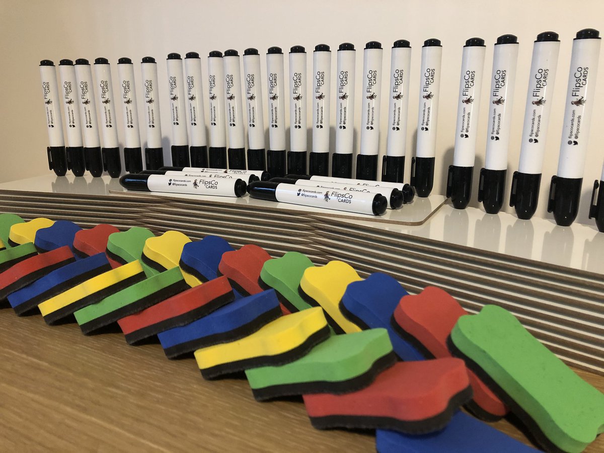 FlipsCoCards's tweet photo. Back to school tomorrow and here’s a chance to WIN a class set of 30 @FlipsCoCards dry wipe markers, 30 rigid whiteboards, and 30 mini erasers🤞🏻😍

Retweet and follow to enter. Closing date 28/02 at 7pm. Winner will be drawn shortly after. UK only. https://t.co/kP9BsljJRx