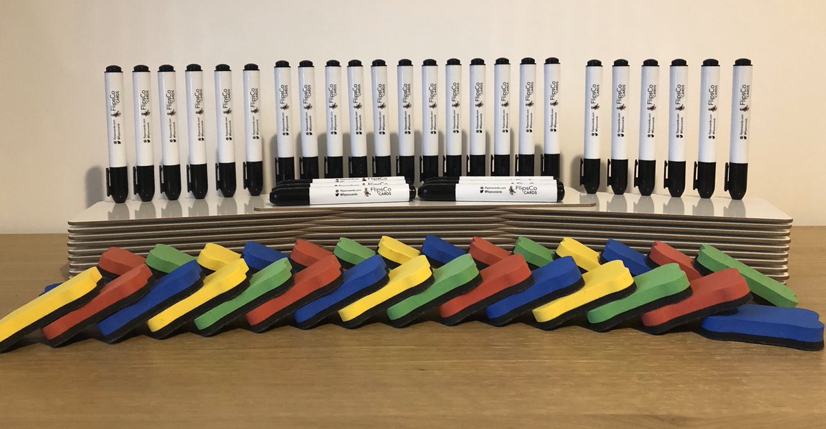 FlipsCoCards's tweet photo. Back to school tomorrow and here’s a chance to WIN a class set of 30 @FlipsCoCards dry wipe markers, 30 rigid whiteboards, and 30 mini erasers🤞🏻😍

Retweet and follow to enter. Closing date 28/02 at 7pm. Winner will be drawn shortly after. UK only. https://t.co/kP9BsljJRx