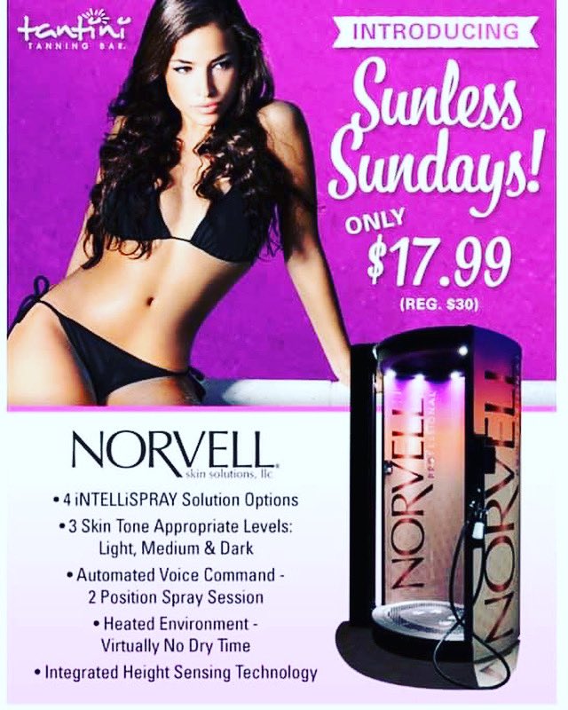mytantini's tweet photo. Sunless Sunday is here ☀️ Add our Red Light Therapy Bed to ANY Unlimited package for just $20 a month! 

*does not include week packages. See stsff for details*

#tantini #tanningbar #uvtanning #sunlesstanning #norvell #redlighttherapy #rejuvenate #feelgood https://t.co/KuiP2zoTjc