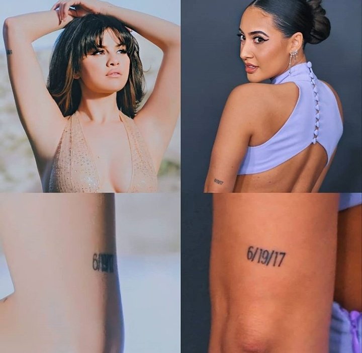 Selena y Francia tienen el mismo tatuaje🥺