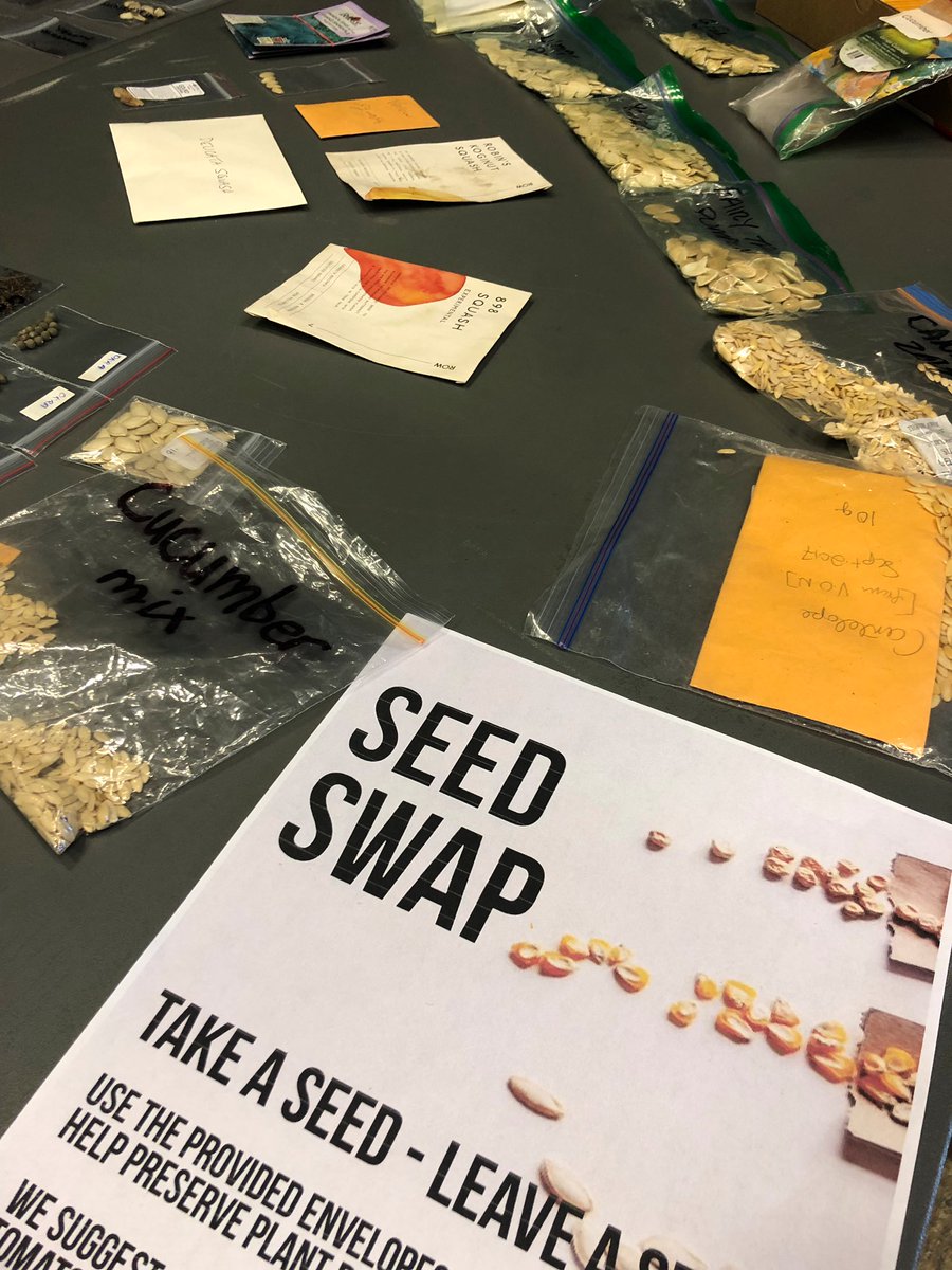 They’ve got a great selection of seeds to take home at the Seedy Sunday Event in Oakville until 3pm! You can swap seeds or books, grab a treat at the Seedy Cafe or listen to one of the awesome speakers!