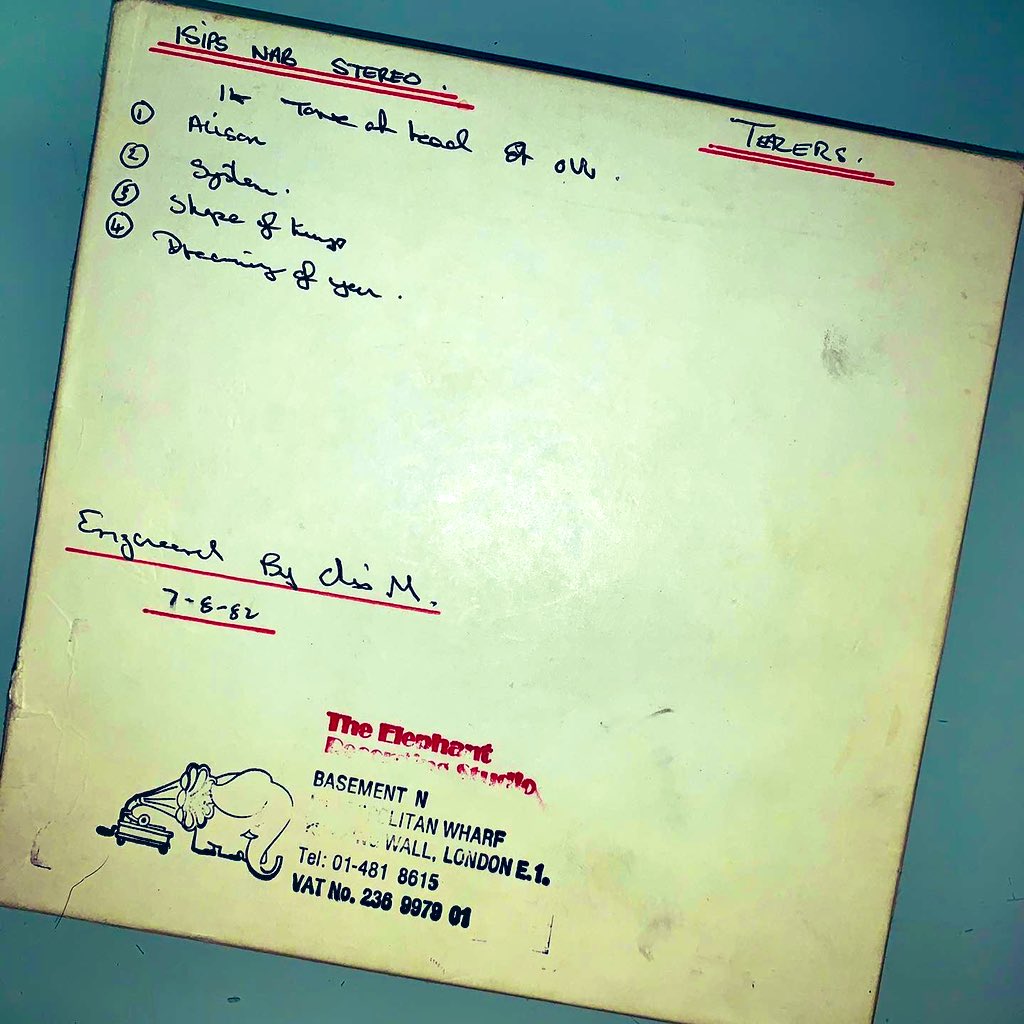TheTeazers's tweet photo. Clearing out a cupboard today, I was absolutely delighted to stumble across the original master tape for our โTeenage Angstโ E.P. Recorded on August 07, 1982 by sound Engineer Chris M at โThe Elephant Recording Studio, Metropolitan Wharf, Wapping Wall, London E1. #TheTeazers https://t.co/1tkC58ERf8