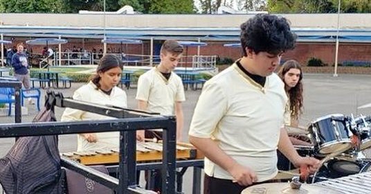 Our #WinterPercussion ensemble took #FLIGHT yesterday at their FIRST comp! An “uplifting” start to the season ahead!! 🙌