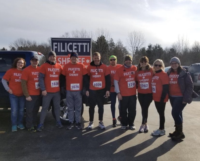 Team Filicetti was out for another race - Olcott Polar Bear 5k! Congrats to all the participants!  #olcottpolarbear5k #olcottfire #team #filicetti4sheriff2020 #5krace