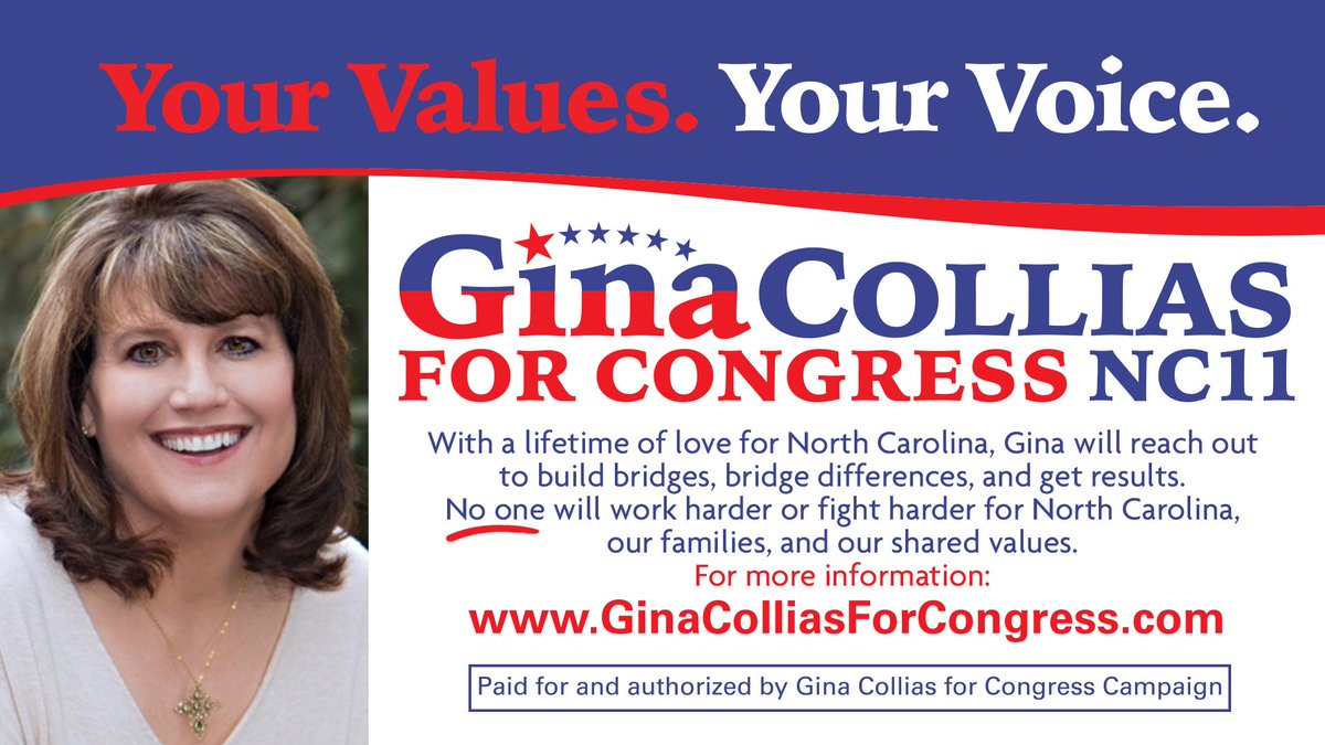 Collias4NC11's tweet photo. Vote Gina! Vote Early! Gina Collias is the best chance we have to flip #NC11 to #BLUE. See Article at https://t.co/HcIabqVgOC #GinaGetsIt #WNC #AVL #AshevillePolitics #WomenWin #BlueDogDem #Indivisible Please RT. Thx! https://t.co/dMFKMJgxZt