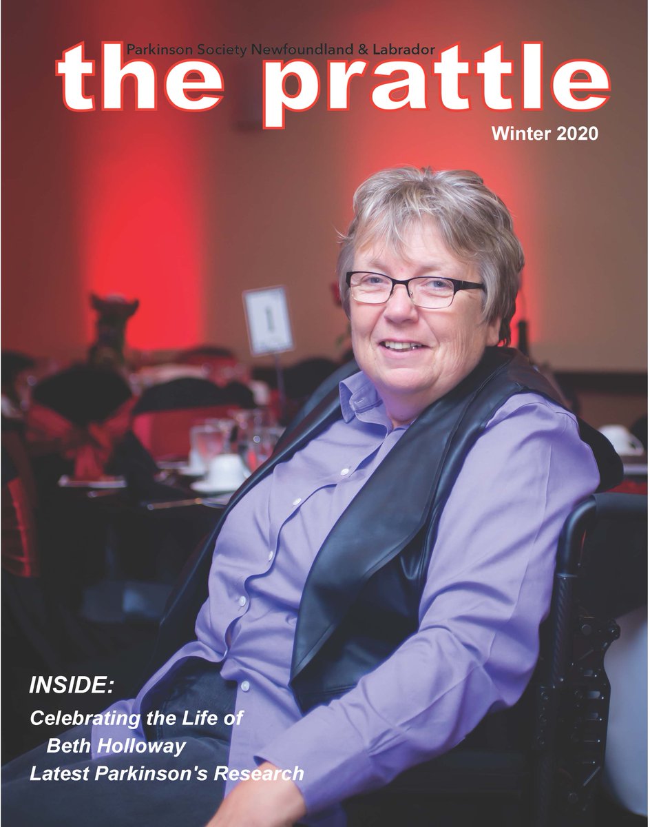 Our latest Prattle is now available online on our website. This edition celebrates the life of long time member and mentor Beth Holloway. You can view it at: nlparkinson.ca/wp-content/upl…