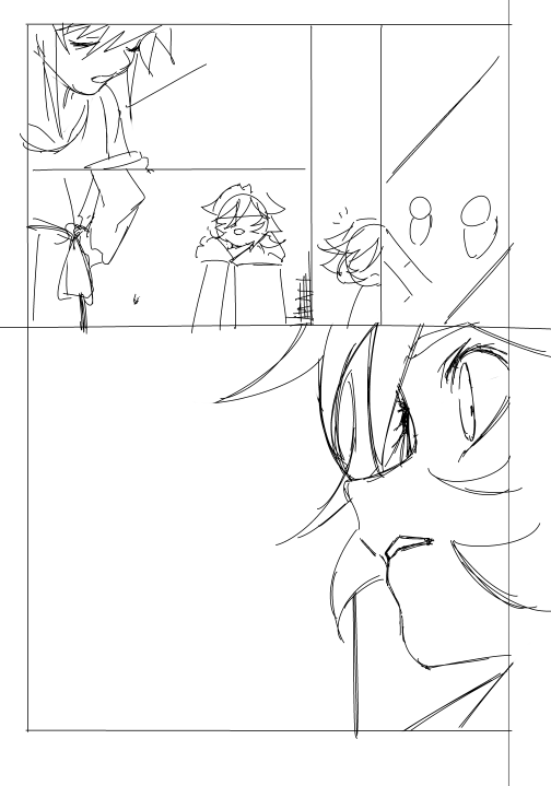 バンドヨで描いてるとこういう顔アップの描き方というか配置の仕方する事ないし(そもそもこの方向性の起伏のある話作れないし)画面作りとして描きたいものとの合致があるのやっぱりシンヒョギアなんだなって… 