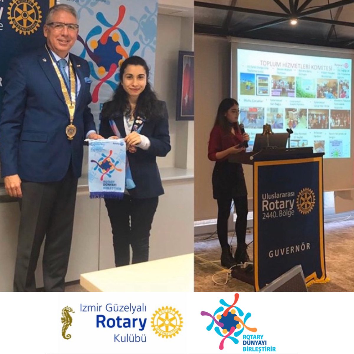 GuzelyalRotary's tweet photo. UR 2440. Bölge Guvern��r Ziyareti’ne katılım gösterdik. Güzelyalı Rotary Kulübü ve Güzelyalı Rotaract Kulübü olarak Projelerimizi sunduk. https://t.co/DmRcM9Ckoe