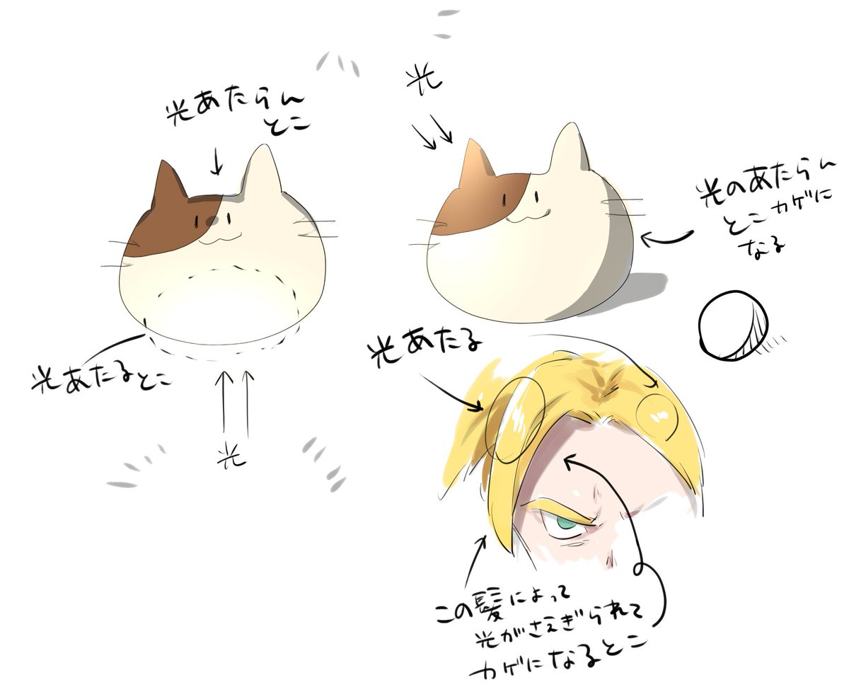 @aiden1105 ちゃんと影つけれてると思うけど、強いて言うなら光の当たる方向考えると、どこに影つければいいか迷わなくなるかも?模写するときはさ、ただ見てそのまま描くんじゃなくて、光がこっちから当たってるからこっちに影ができるんだとか、服の皺ってこうなるんだなみたいに色々考えながら描くといいよ～! 
