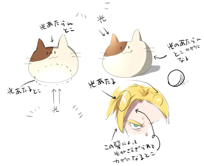 @aiden1105 ちゃんと影つけれてると思うけど、強いて言うなら光の当たる方向考えると、どこに影つければいいか迷わなくなるかも?模写するときはさ、ただ見てそのまま描くんじゃなくて、光がこっちから当たってるからこっちに影ができるんだとか、服の皺ってこうなるんだなみたいに色々考えながら描くといいよ～! 
