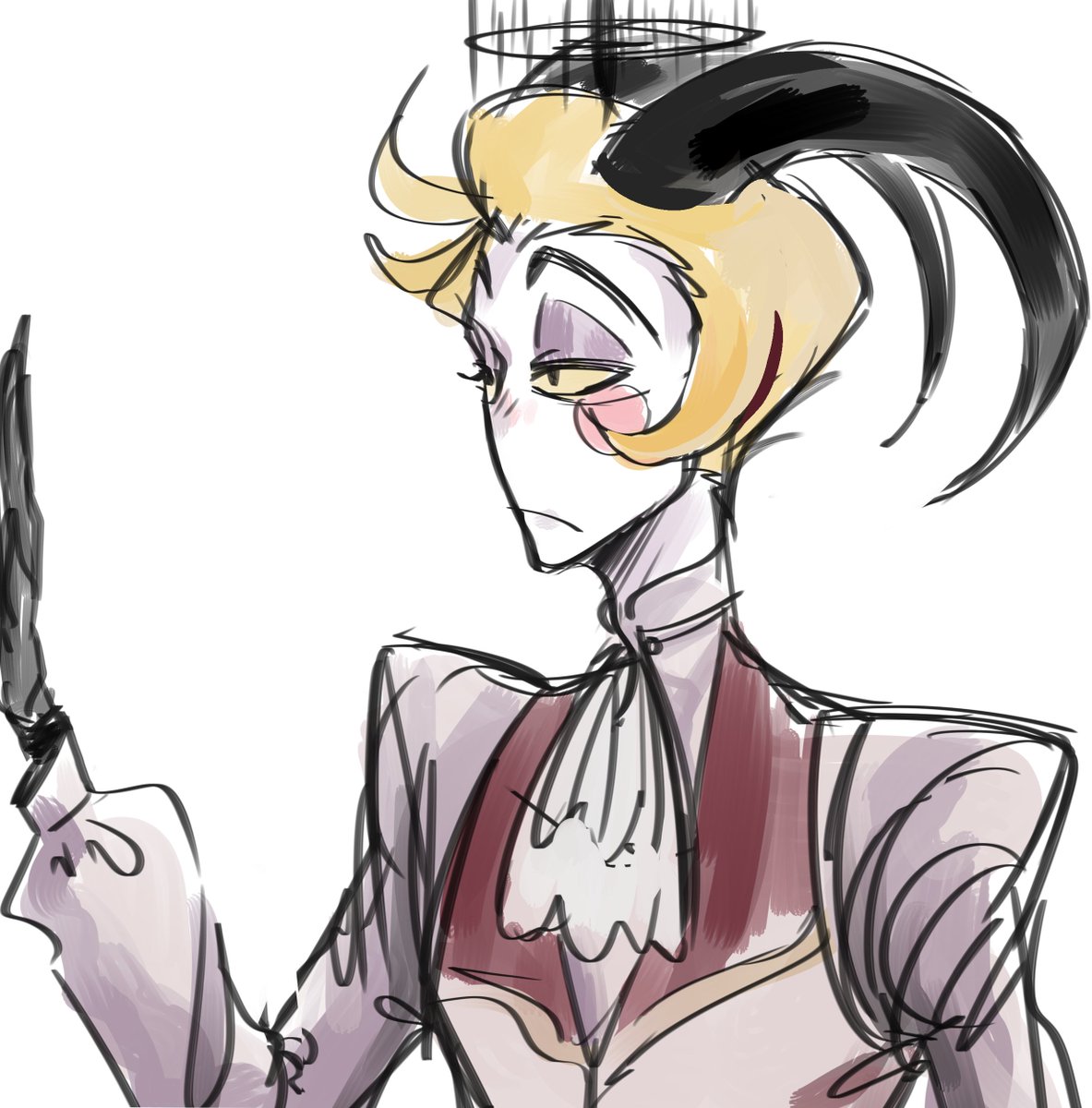 MaxM_Sama's tweet image. Quick sketch 
" The love he received "