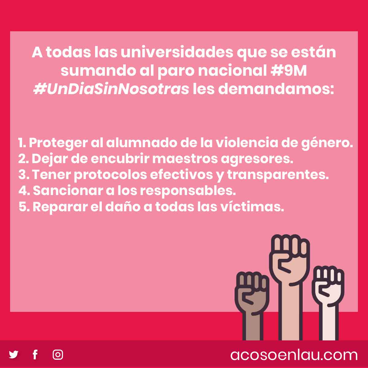 Acoso En La U. tweet media