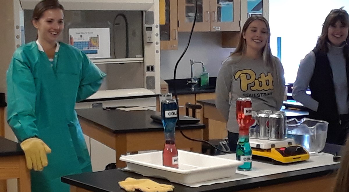 BaylesTaryn's tweet photo. An awesome start to our CHE 613 outreach projects with @abby_hdaniels @evkendall17 @megganrosie at South Side Area High School in Hookstown, PA @SSSDRAMS #itsgoodtobecheme @PittEngineering @ChemePitt @PittChemEugrad @PittAIChE Thank you Mrs. Satler &amp; your amazing Chemistry class! https://t.co/Dkg6ftybvl