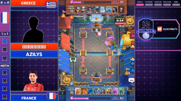 RESULTADOS <a href="/NoTiltGG/">No Tilt</a> 🗺️ Fase de Grupos

🇫🇷 <a href="/EDF_CR/">Équipe de France CR</a> 2 - 0 @te_gre 🇬🇷

🦾🥖 <a href="/Azilysgames/">Azilys☆</a> sentencia con fuerza para los galos tras un emocionante 2v2 que podría haber caído de cualquier lado