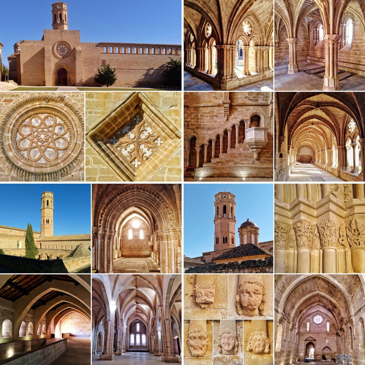 RomanicoEspana's tweet photo. Imposible darle tregua a la cámara de fotos 📸 en el maravilloso (y de nuevo visitable) Monasterio Cisterciense de Nuestra Señora de Rueda (Sástago - Zaragoza) #FelizDomingo https://t.co/a8Fk2lR1ag