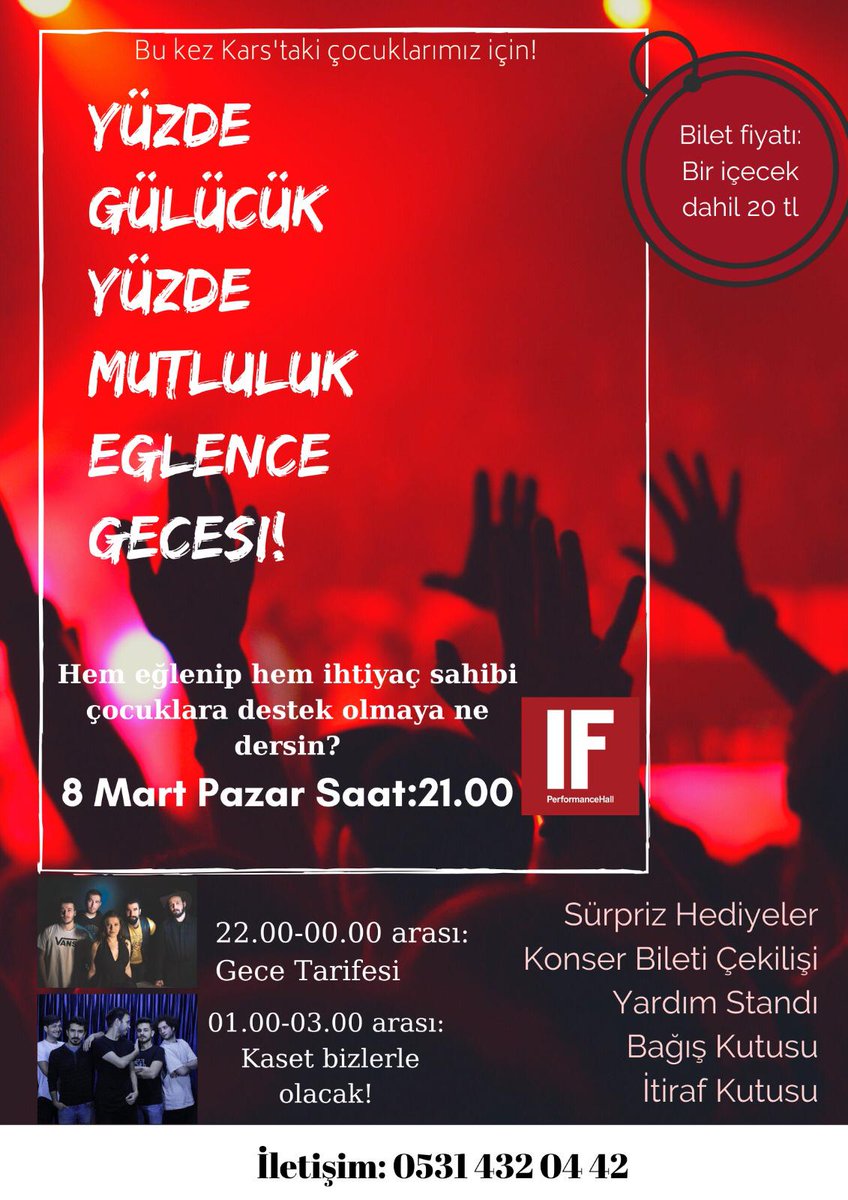ygm26_'s tweet photo. Hep eğlenip hem ihtiyaç sahibi çocuklara destek olmaya ne dersin? 🎉

@ifeskisehir
@IFPerformance
@haluklevent

.
.
 
.
.
.
.
.
.

#haluklevent #halukleventacil #ahbap #ahbapeskişehir #köyokulu #yardım  #kaset #gecetarifesi #eskisehir https://t.co/NHRh0urDzn