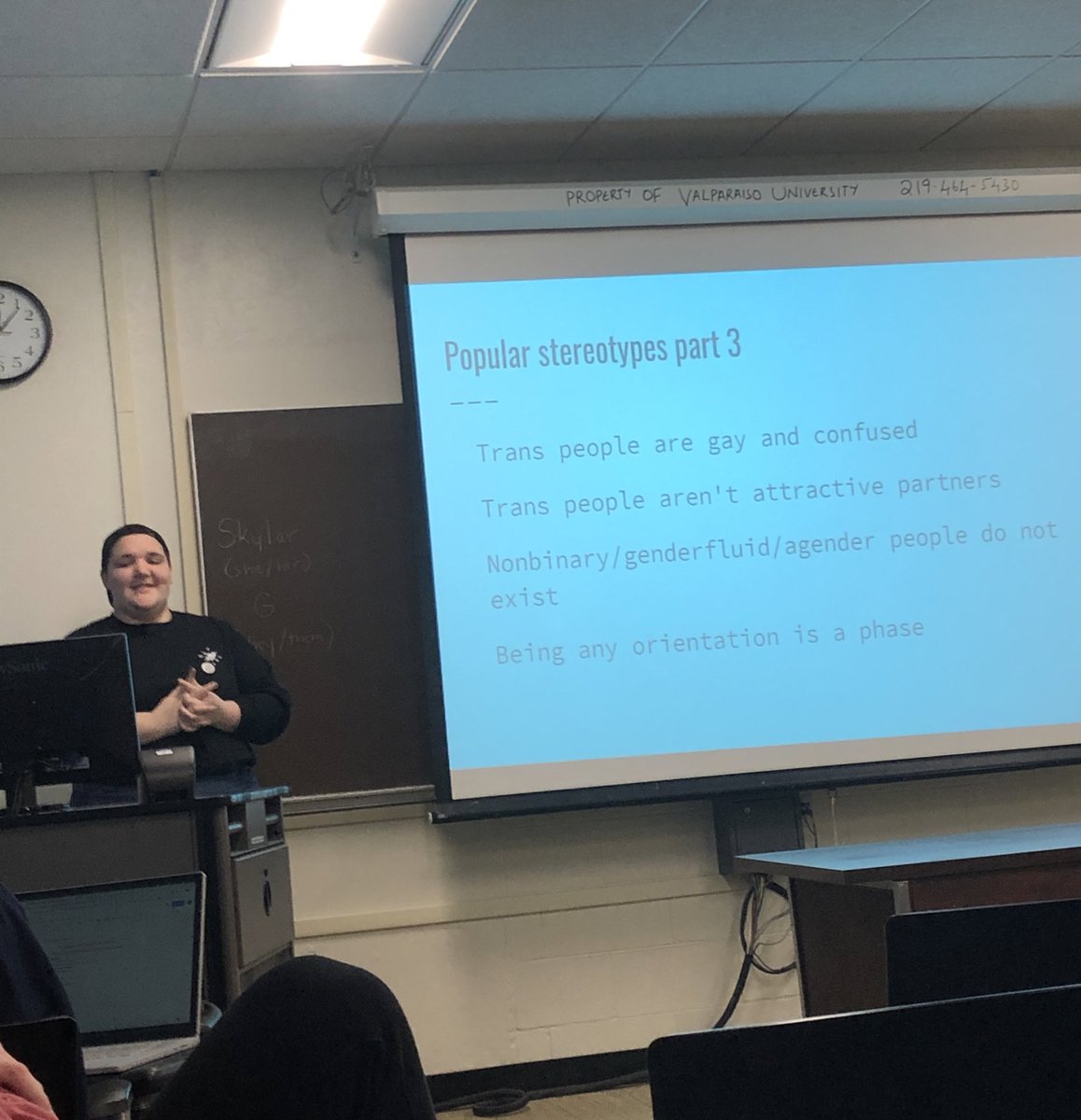 ValpoPhiSig's tweet photo. We’d like to sincerely thank G and Skylar from Valpo Alliance for coming to our chapter today to educate us on Stereotypes and Misconceptions about the LGBT+ Community! ❤️ 🏳️‍🌈 https://t.co/pmPMNfY588