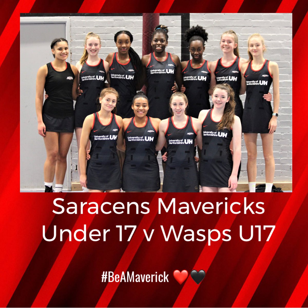 MavericksNpl's tweet photo. Representing Under 17s and 15s against @WaspsNetAcademy today #BeAMaverick ❤️🖤 #TogetherSaracens 🔴⚫️ https://t.co/APbjgRW12b