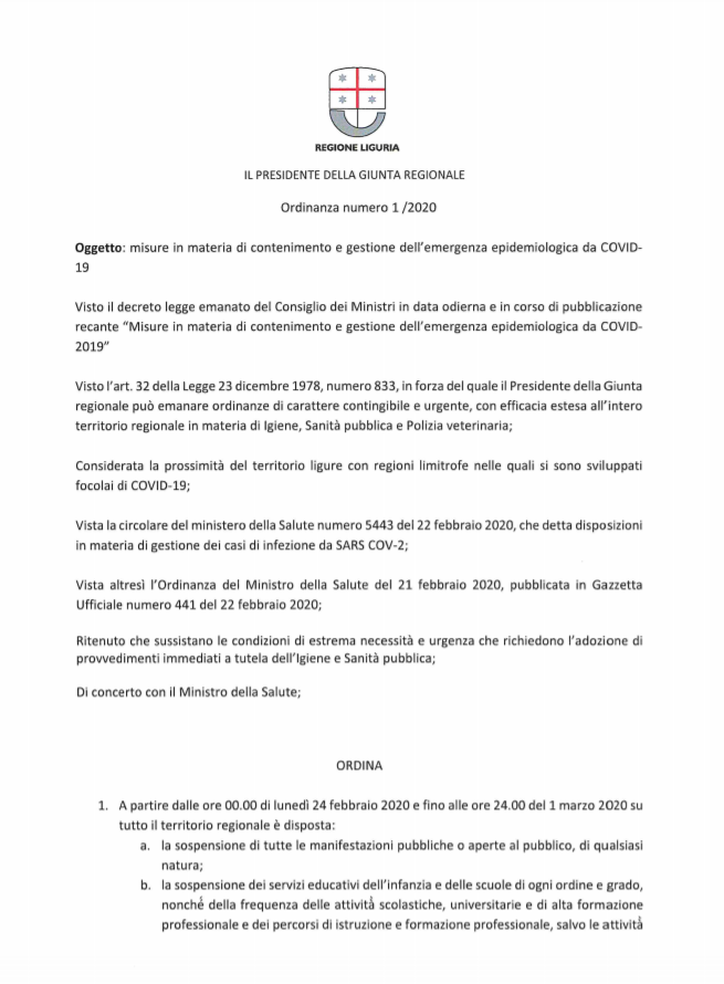 Regione Liguria tweet media