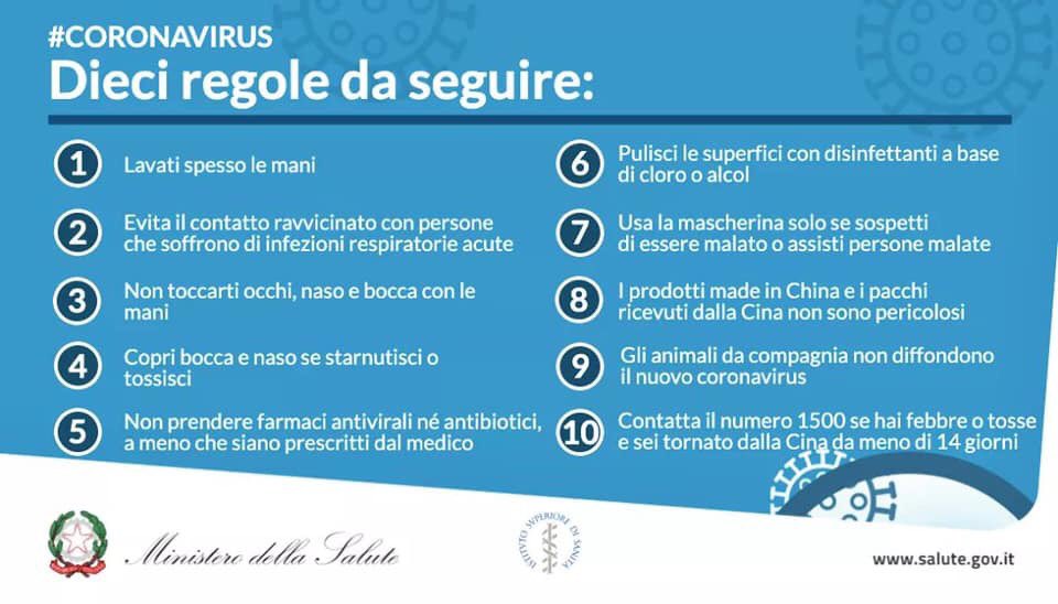 micheleemiliano's tweet photo. #CORONAVIRUS : AGGIORNAMENTO 23.02.2020
Sono risultati negativi i test per SARS-CoV-2, l’agente del COVID-19, sui tamponi eseguiti su tutti i casi sospetti segnalati nelle ultime ore in #Puglia. Tutte le info qui: https://t.co/1zruzkTndK https://t.co/yOGtgFLzpJ