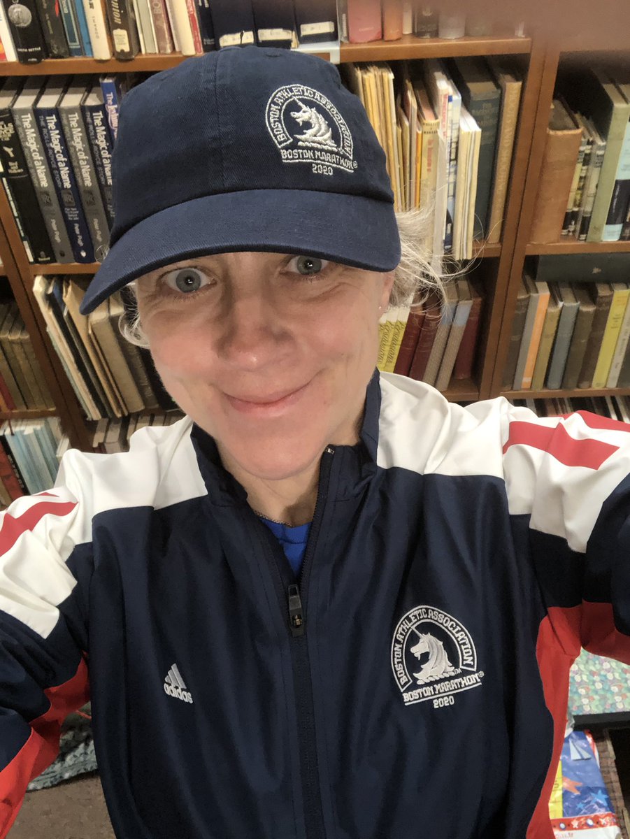 MrsBridgewater's tweet photo. Look what turned up while I was away! Not going to wear the jacket until after the event, but the T-shirt will be worn A LOT! #BostonQualified @bostonmarathon https://t.co/ckNWPmysj4
