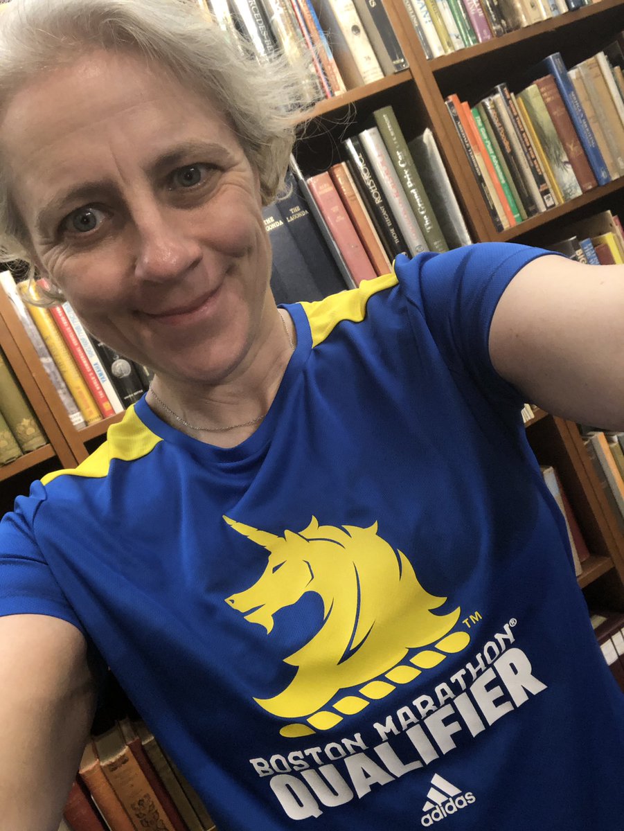 MrsBridgewater's tweet photo. Look what turned up while I was away! Not going to wear the jacket until after the event, but the T-shirt will be worn A LOT! #BostonQualified @bostonmarathon https://t.co/ckNWPmysj4