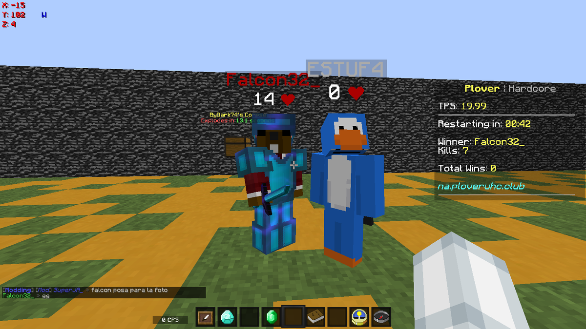 UHCFighters's tweet photo. Felicidades a @L3qnn por ganar el UHC Fighters Season 11!
Top 1: Falcon32_
Top 2: ByDark74
Top 3: BeanerInsane

Muchas gracias a @PloverUHC por el host! https://t.co/B3HjfrFP7G