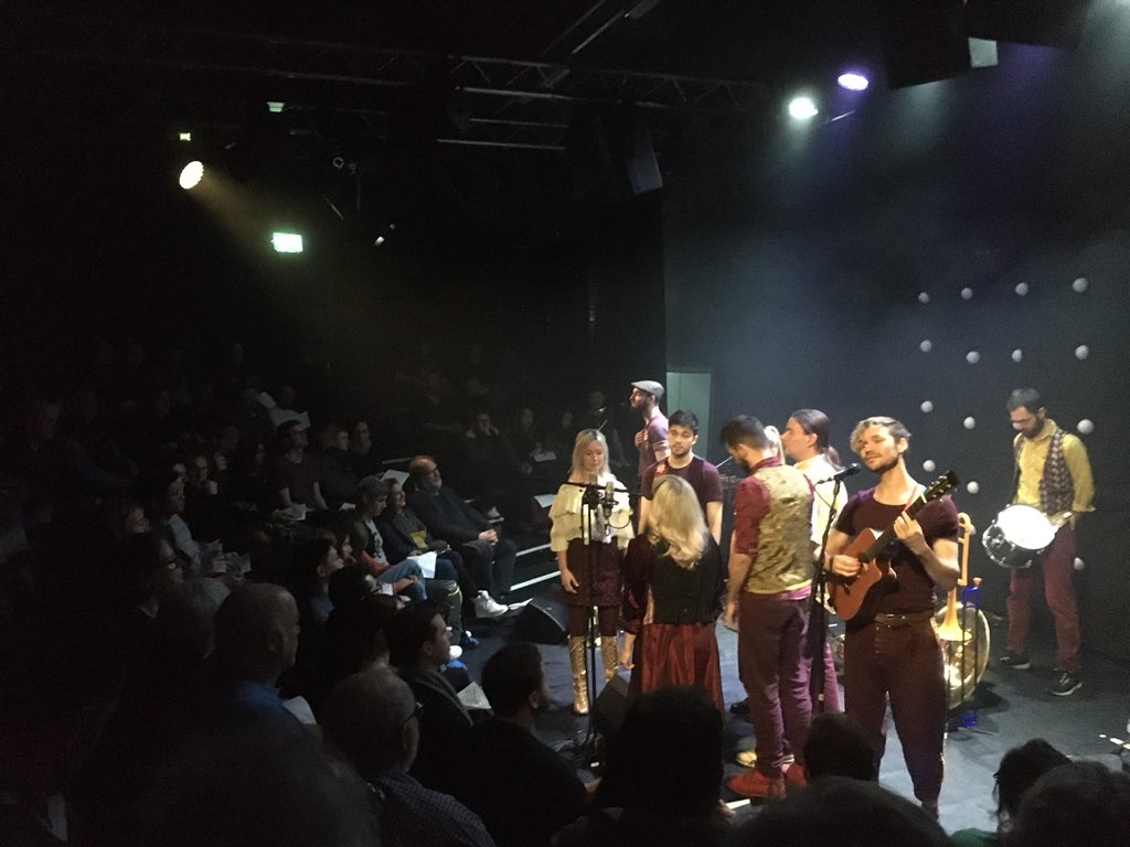 teppeikatori's tweet photo. A magical night with #NearlyHuman by #PerhapsContraption at #VAULTFestival! Powerful and tight, entertaining and thoughtful, we are totally enjoyed! Hope to see them again ✨ #VAULTFestival2020 @VAULTFestival @PerhapsContrap https://t.co/qm4YSppU4K